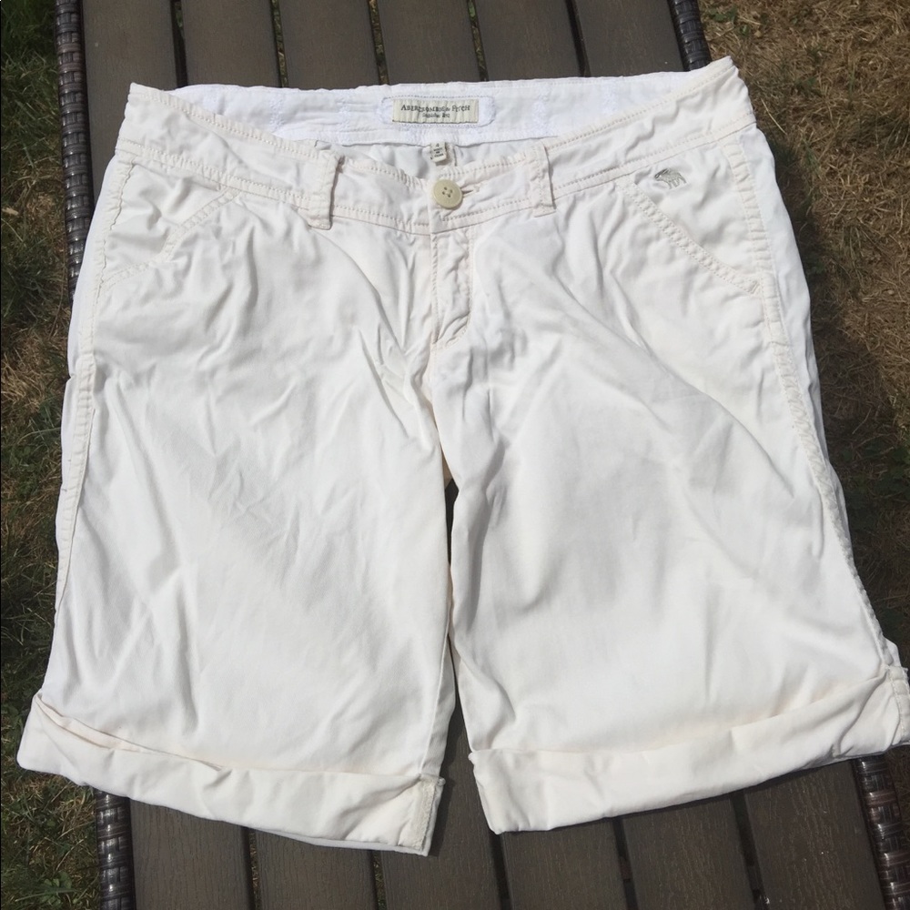 Hip hugger Cargo Shorts- Dreamy Cream Color